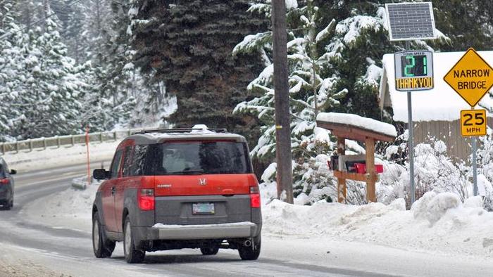 Local effort results in radar signs being installed at Leavenworth bridge